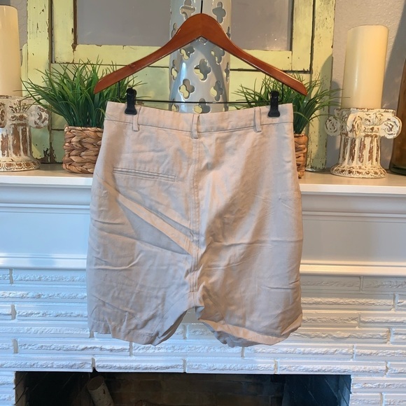 Henrik Vibskov Modal Cotton Tan Men’s Pleated Shorts Size Small 30” Waist - Picture 6 of 6